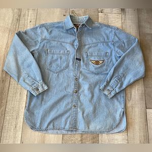 Harley Davidson Women’s Denim Button Down Shirt